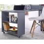 Naomi Home Low Study Loft Bed Gray/Twin