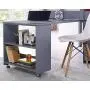 Naomi Home Low Study Loft Bed Gray/Twin Naomi Home Low Study Loft Bed Gray/Twin