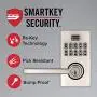 Kwikset 99170-005 SmartCode 917 Keyless Entry Contemporary Residential Keypad Electronic Lever Lock Deadbolt Alternative with Halifax Door Handle and SmartKey Security, Polished Chrome