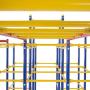 ActivPlay Modular Jungle Gym with Swing Set and Monkey Bars Kit, APJGC3, red, Blue, Yellow