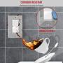 ENERLITES Decorator Switch or Receptacle Outlet Metal Wall Plate, Corrosion Resistant, Size 1-Gang 4.50'' x 2.76'', UL Listed, 7731, 430 Stainless Steel, Silver