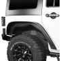 Hooke Road Wrangler JK Steel Inner Fender Liners Rear Fender Mud Guards Compatible with Jeep Wrangler JK & Unlimited 2007-2018
