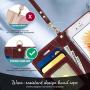 FYY Luxury PU Leather Wallet Case for iPhone 6/6s, [Kickstand Feature] Flip Phone Case Protective Shockproof Folio Cover with [Card Holder] [Wrist Strap] for Apple iPhone 6/6s 4.7'' Dark Brown