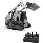 Yamix RC Truck Building Kits 2.4G 10 Channel Remote Control Truck, 1153 Pieces Metal RC Front Loader Bulldozer Construction Vehicle DIY Assembly RC Forklift Building Blocks - SW(RC)-008 Yamix RC Truck Building Kits 2.4G 10 Channel Remote Control Truck, 1153 Pieces Metal RC Front Loader Bulldozer Construction Vehicle DIY Assembly RC Forklift Building Blocks - SW(RC)-008