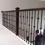 Stair Balusters (10-Pack) Hollow Double Knuckle Iron Spindles - Real Satin Black not Matte Metal Balusters 1/2'' x 44'' Tall Stair Parts Metal Spindles Stair Balusters (10-Pack) Hollow Double Knuckle Iron Spindles - Real Satin Black not Matte Metal Balusters 1/2'' x 44'' Tall Stair Parts Metal Spindles