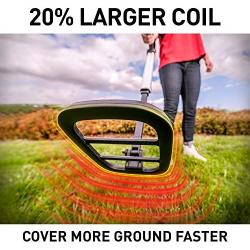 NATIONAL GEOGRAPHIC PRO Series Metal Detector - Ultimate Treasure Hunter with Pinpointer, Large Waterproof 10'' Coil - Lightweight and Collapsible for easy travel