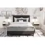 DHP Janford Upholstered Bed with Chic Design | Full | Black Faux Leather DHP Janford Upholstered Bed with Chic Design | Full | Black Faux Leather