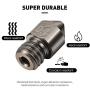 Endlesss 3D Printer Hardened Steel MK8 Nozzle 0.4 mm for 1.75 mm Makerbot, Creality CR-10 All Metal Hotend, Ender 3/ Ender 3 pro, CraftBot, Prusa i3 3D Printer (3 Pack)