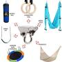 PLRB TOYS 2packs 304 Stainless Steel Heavy Duty Swing Hangers Suspension Hooks with Bolt for Concrete Wooden Swing Sets Playground Porch Indoor Outdoor Seat Trapeze Yoga