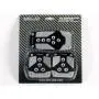 NRG Innovations PDL-400BK Black Aluminum Sport Pedal with Silver Carbon MT