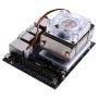 ICE-Tower CPU Cooler (Horizontal), Aluminum Base, Multi-Layer Heat Sinks, 7 Blades LED Fan, Super Heat Dissipation and Colorful Color Fan Backlight, Suitable for Jetson Nano.
