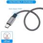 USB Type C Cable 3A Fast Charging, TAKAGI (3-Pack 6feet) USB-A to USB-C Nylon Braided Data Sync Transfer Cord Compatible with Galaxy S10 S10E S9 S8 S20 Plus, Note 10 9 8 and Other USB C Charger