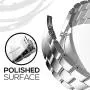 Watch Band Silver 38MM/40MM Stainless Steel Strap Wristband for Apple Watch Series4/3/2/1 All Version Comfortable Durable Folding Metal Clasp Classic Buckle Wrist Watch Strap,Updated Version Watch Band Silver 38MM/40MM Stainless Steel Strap Wristband for Apple Watch Series4/3/2/1 All Version Comfortable Durable Folding Metal Clasp Classic Buckle Wrist Watch Strap,Updated Version