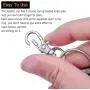 Roctee 195 Piece Silvery Swivel Snap Hooks and O Key Rings with Open Jump Ring, Metal Lobster Claw Clasp Key Chain Parts for Craft DIY Accessory Roctee 195 Piece Silvery Swivel Snap Hooks and O Key Rings with Open Jump Ring, Metal Lobster Claw Clasp Key Chain Parts for Craft DIY Accessory