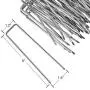 Ohuhu 100 Pack 6 Inch Steel Garden Stakes Landscape Staples, Thicken 11-Gauge Anti-Rust Heavy Duty Garden Staples, Sod Fence Pins for Landscaping, Ground Cover, Weed Barrier Fabric, Irrigation Tubing Ohuhu 100 Pack 6 Inch Steel Garden Stakes Landscape Staples, Thicken 11-Gauge Anti-Rust Heavy Duty Garden Staples, Sod Fence Pins for Landscaping, Ground Cover, Weed Barrier Fabric, Irrigation Tubing