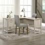 Sauder Edge Water L-Shaped Desk, L: 59.06'' x W: 58.74'' x H: 29.57'', Chalked Chestnut