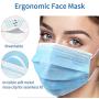 Jiandi 50PCS Face Masks Disposable, 3-Ply Adults Protective Safety Face Mask with Metal Nose Clip Breathable Non-Woven Mouth Face Cover for Men Women