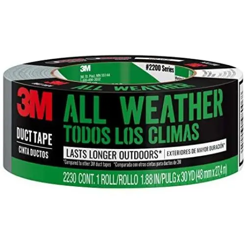 3M All Weather Duct Tape, 1.88 inches by 30 yards, 2230-HD, 1 roll 3M All Weather Duct Tape, 1.88 inches by 30 yards, 2230-HD, 1 roll