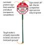 SmartSign No Trespassing Sign with Stake 3’ Tall, This Property is Protected by Video Surveillance, Trespassers Will Be Prosecuted Sign for Yard/Lawn/Outdoors | 10 Inch Octagon Aluminum Metal Sign