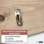 Wall Mounted Coat Rack - Rustic Wooden 4 Hook Coat Hanger Rail, Distressed Wood, Antique Brass Hooks Wall Mounted Coat Rack - Rustic Wooden 4 Hook Coat Hanger Rail, Distressed Wood, Antique Brass Hooks