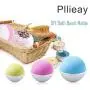 Pllieay 30 Pieces DIY Bath Bomb Molds, 15 Sets 3 Sizes DIY Metal Bath Bomb Molds for Crafting Bath Bomb