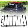 Demeras Rc Car Roof Rack Metal Roof Luggage Rack Carrier Upgrade Spare Parts Accessory Fit for Lc80 Rc Car Model