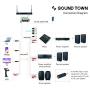 Sound Town 200-Channel Rack Mountable Professional UHF Wireless Microphone System with Metal Receiver and 4 Handheld Mics (NESO-U4HH)