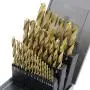 Monster & Master Titanium Plated Drill Bit Set, 29-Piece, High-Speed Steel Gold Drill Bits with 135 Degree Split Point Tip, 1/16'' to 1/2'', MM-TP-003 Monster & Master Titanium Plated Drill Bit Set, 29-Piece, High-Speed Steel Gold Drill Bits with 135 Degree Split Point Tip, 1/16'' to 1/2'', MM-TP-003