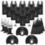 26 Pcs Oscillating Tool Blades, Professional Universal Oscillating Saw Blades, Metal Wood Multitool Blades, Quick Release Durable Oscillating Tool, Multi Tool Blades Fit All Models