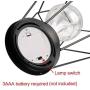 JHY DESIGN Diamond Metal Cage Table Lamp Battery Powered,Cordless Lamp with LED Edsion Style Bulb for Weddings,Parties,Patio,Events for Indoors/Outdoors and More (Hanging Hook Included)