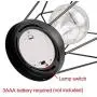 JHY DESIGN Diamond Metal Cage Table Lamp Battery Powered,Cordless Lamp with LED Edsion Style Bulb for Weddings,Parties,Patio,Events for Indoors/Outdoors and More (Hanging Hook Included)