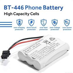 BT-446 Ni-MH Rechargeable Battery for Uniden BT446 BT-1005 TRU9480 TXC-400TCX-80 Radio Shack TAD-3704 TAD-3815 Interstate TEL0375 (800mAh 3.6V) (2-Pack)