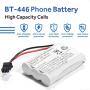BT-446 Ni-MH Rechargeable Battery for Uniden BT446 BT-1005 TRU9480 TXC-400TCX-80 Radio Shack TAD-3704 TAD-3815 Interstate TEL0375 (800mAh 3.6V) (2-Pack)