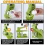 MK.Bear Installation-Free Button Badge Maker Machine 58mm (2¼ in) DIY Pin Button Maker Press Machine Badge Punch Press with Free 100pcs Button Parts&Pictures&Circle Cutter&MK.Bear Magic Book (Green)