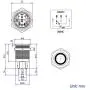 Taien Latching Pushbutton Switch for 16mm 5/8'' Mounting Hole ON/Off Black Metal Shell with Red LED Light Taien Latching Pushbutton Switch for 16mm 5/8'' Mounting Hole ON/Off Black Metal Shell with Red LED Light