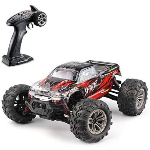 Hosim 1:16 Scale 4WD 36km/h High Speed RC Truck 9135 Remote Control RC Car 2.4Ghz Radio Controlled Off-Road RC Monster Truck RTR Hobby Car Buggy for Kids Adults (Red)