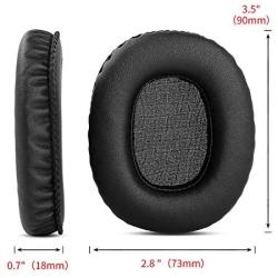YDYBZB Replacement Earpads Ear Pads Cushions Cups Cover Compatible with Marshall Monitor Over-Ear Stereo Headphones (Black(1))