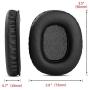 YDYBZB Replacement Earpads Ear Pads Cushions Cups Cover Compatible with Marshall Monitor Over-Ear Stereo Headphones (Black(1))