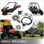 Mophorn GO-KART Brake Master Cylinder Kit Go Kart Hydraulic Brake Kit Universal Go Karts Brake Kit Kandi Complete Including Master Cylinder, Hose, Caliper, Pad for 150cc