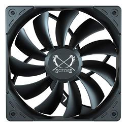Scythe Kaze Flex 120mm Quiet Fan, PWM 300-1500RPM, Black