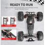 Hosim Large Size 1:10 Scale High Speed 30MPH 4WD 2.4Ghz Remote Control Truck Upgraded 9125 Waterproof RC Offroad Car Boys Electric Monster Truck for Kids and Adults| 2 Batteries | 6 Oil Filled Shocks|