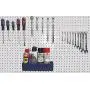 New Improved Large Parts Storage Bins Hooks to Peg Tool Board - Workbench- (Black)