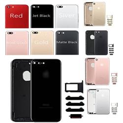 Battery Housing Door for iPhone 7 4.7'' with Logo Hybrid Metal Back Cover Replacements with Free Tools,Gold