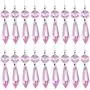 20 Pieces Chandelier Icicle Crystal U-Drop Prisms Lamp Parts Glass Pendants Beads for Wedding, Party or Holiday Decoration, 37mm, Purple 20 Pieces Chandelier Icicle Crystal U-Drop Prisms Lamp Parts Glass Pendants Beads for Wedding, Party or Holiday Decoration, 37mm, Purple