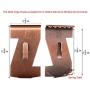 Metal Brick Hanger Brick Wall Clips Hooks Fastener Clips Fits Brick 2.24 inch to 2.48 inch in Height for Hanging Pictures (2 Pieces)
