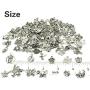 JIALEEY Wholesale 100 PCS Mixed No Repeated Silver Pewter Smooth Metal Charms Pendants DIY for Necklace Bracelet Dangle Jewelry Making and Crafting, Animal Charms