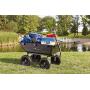 Gorilla Carts Heavy-Duty Poly Yard Dump Cart | 2-In-1 Convertible Handle, 1200 lbs capacity | GOR6PS model