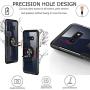 S10E Case with Kickstand Ring and Magnetic Metal Back Samsung Galaxy S 10 E Transparent Phone Case, Dual Armor Bumper Full Coverage Case (S10E)