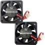 FZVAN 2Packs DC 12V 40X40X10mm 2pin 40mm 3D Printer Cooling Fan for MK7 MK8 heatsink Cass 6000 RPM Reprap Prusa I3 Repair Replacement