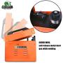 STEGODON MIG 160 Welder Portable Flux Core Wire Automatic Feed 160 Welder Machine Welding w/Free Mask ARC 110V with Electrode Holder,Work Clamp, Input Power Adapter Cable and Brush(Orange)